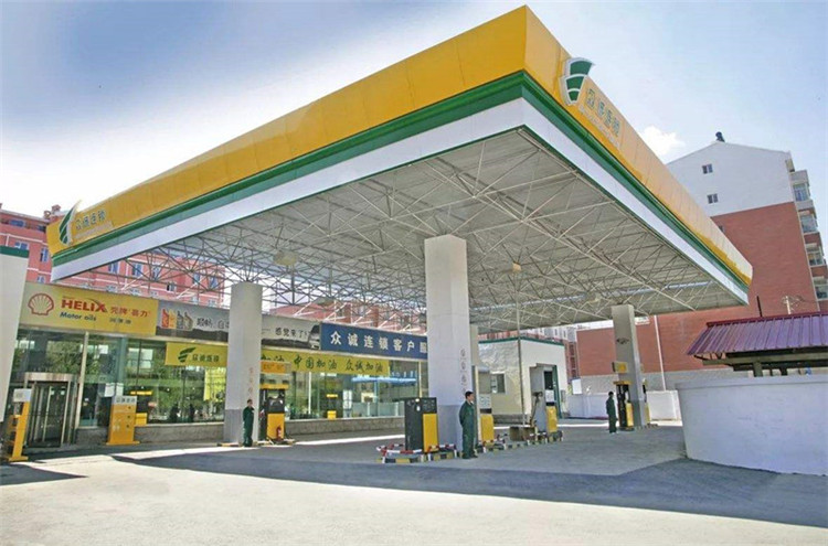 周口加气站钢结构网架案例7